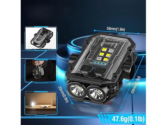 HELINYAN Mini Keychain Flashlight