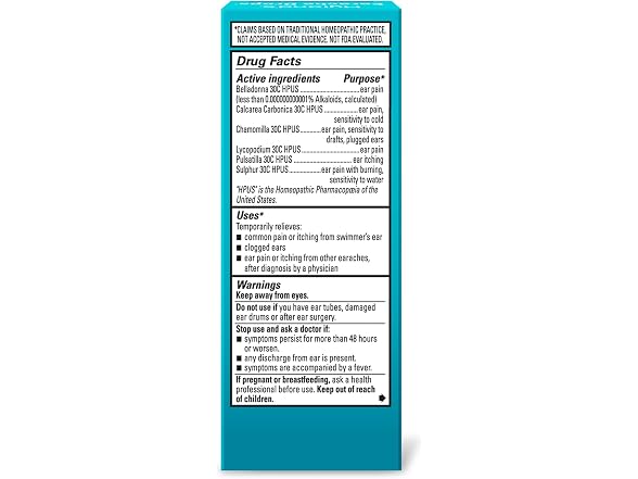 Hylands Earache Drops Multi Symptom Day and Night
