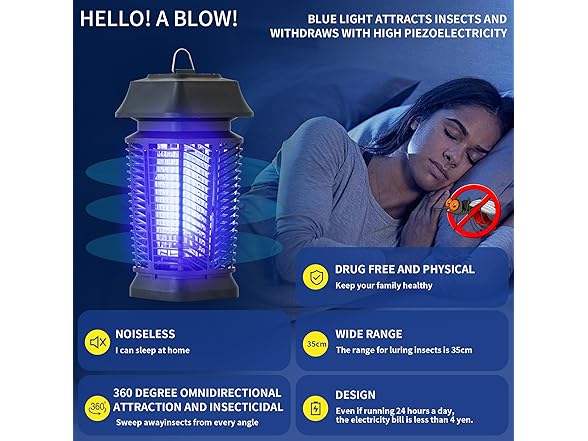 Mosqueda Bug Zapper Outdoor Electric