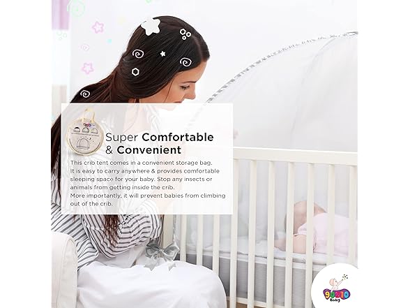 Protective Crib Tent Canopy for Babies