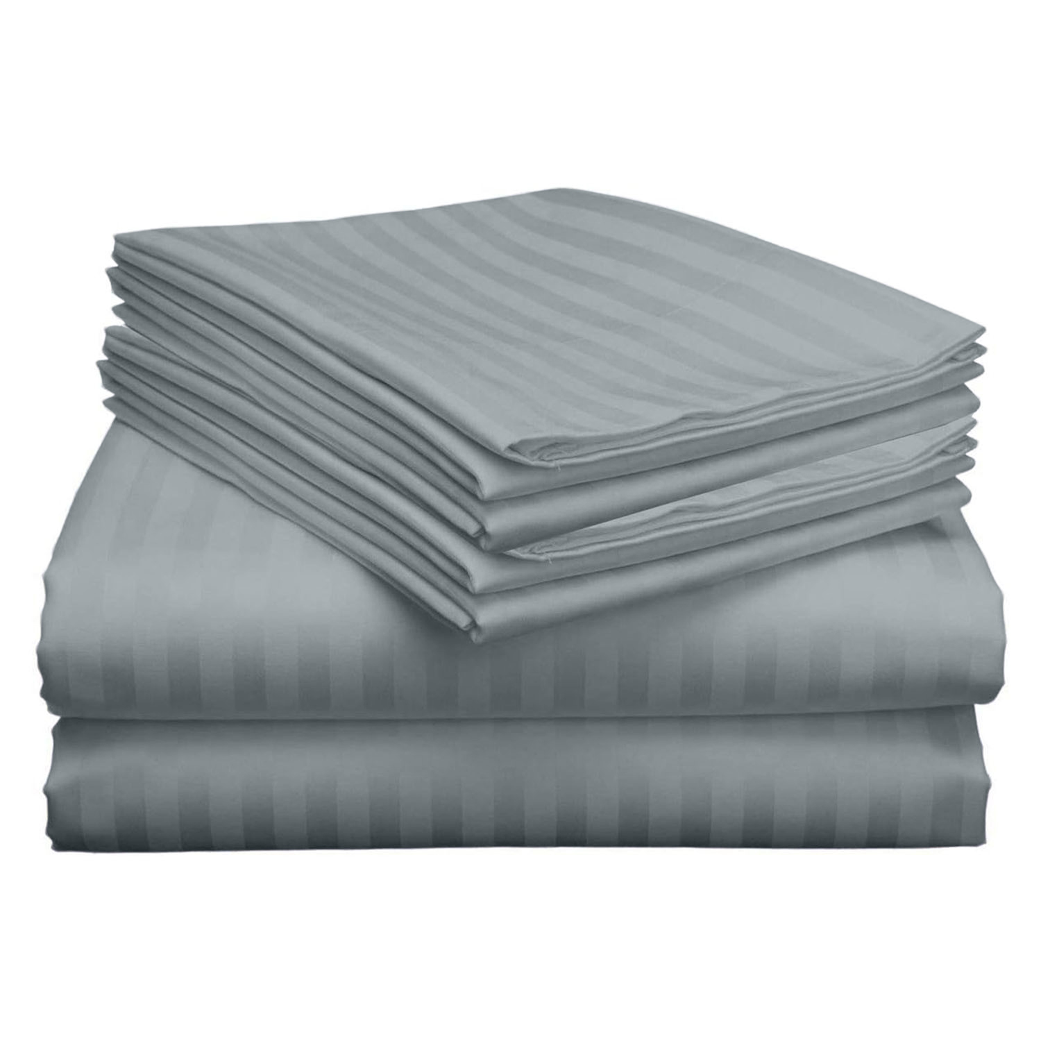 4-Piece Dobby Stripe Bed Sheet Set - Gallery 26