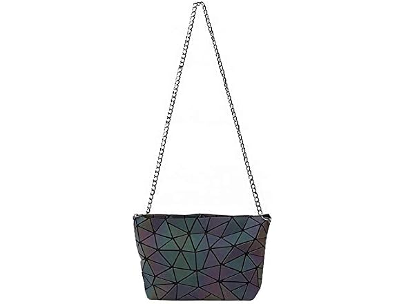 Goclothod Geometric Purse Holographic Crossbody Shoulder Bag