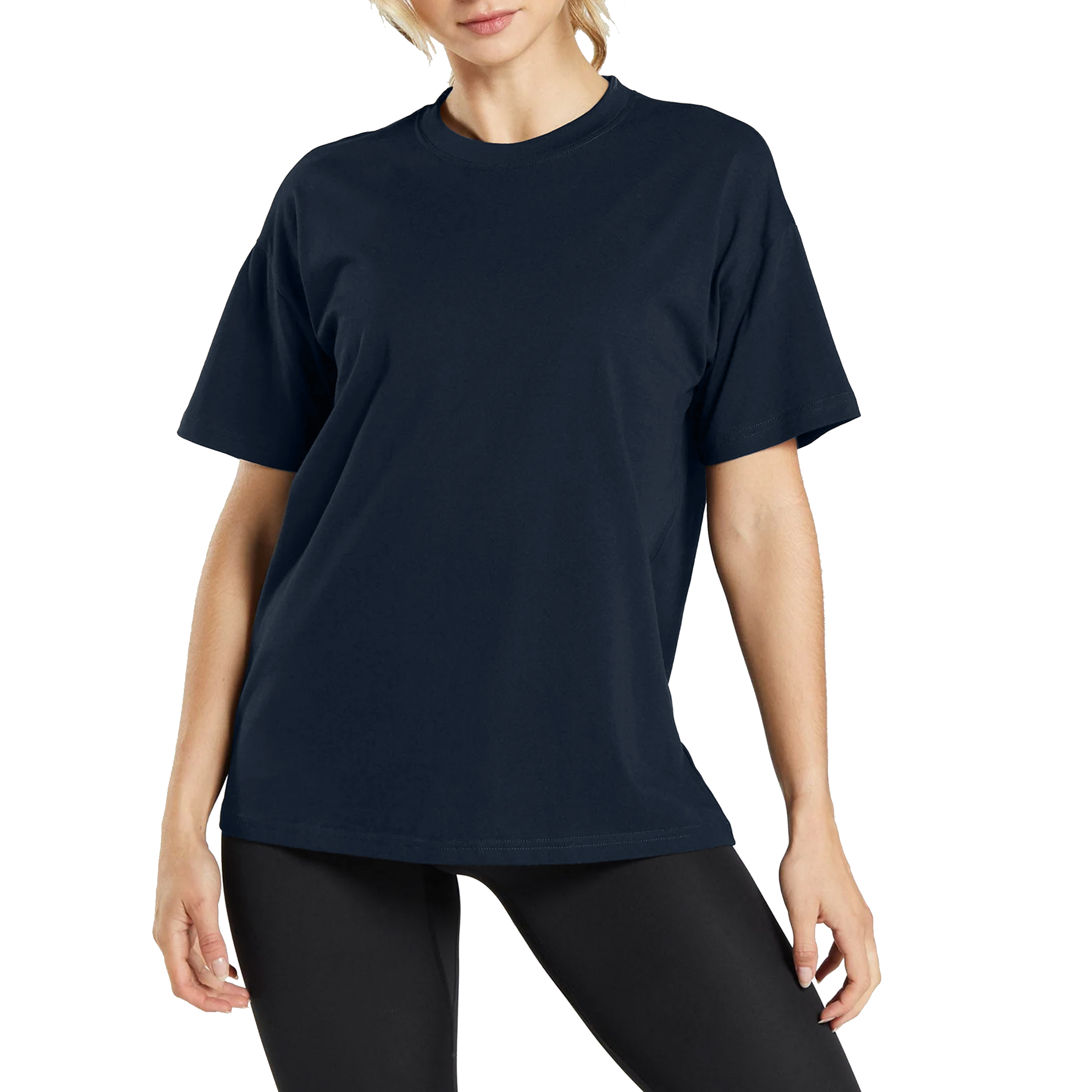 6Pk Womens S/S Loose Fit Crew Tee - Gallery 16