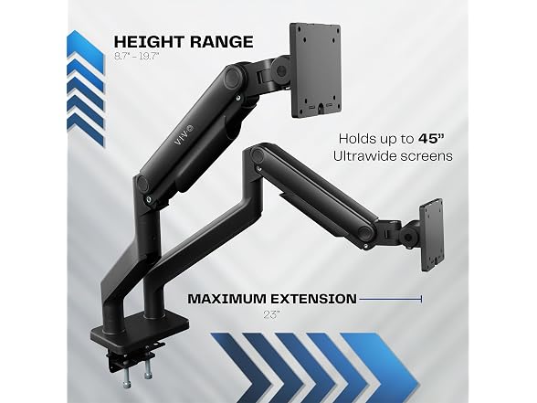 VIVO Heavy Duty Dual Ultra-Wide Monitor Tension Arm