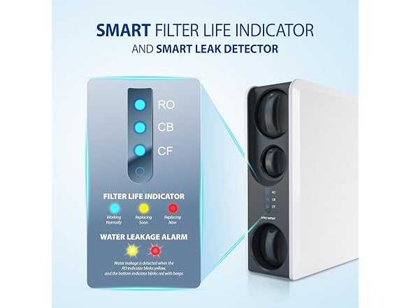 APEC WATER Tankless Reverse Osmosis 3-Stage Water Filter System