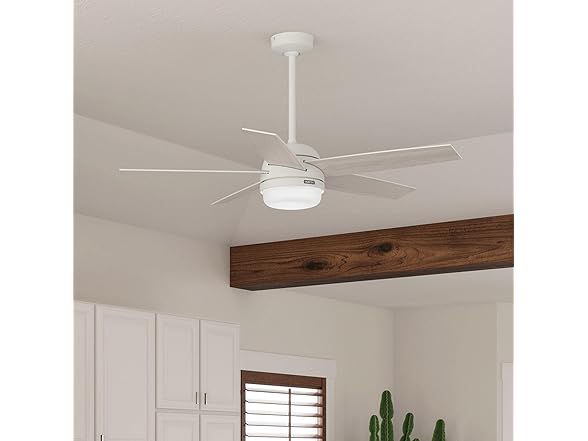 52" Hunter Fan w/Light & Remote - White