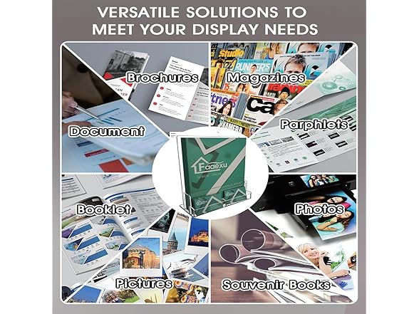 Faaexu 2Pack Acrylic Brochure Holder