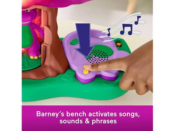 Barney World Preschool Toy Lights & Sounds Treehouse