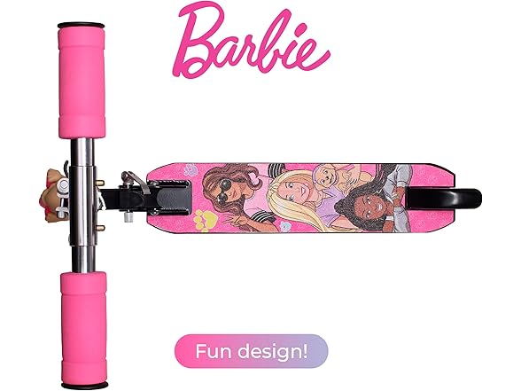 Barbie 2 Wheel Kick Scooter with Light Up WheelS