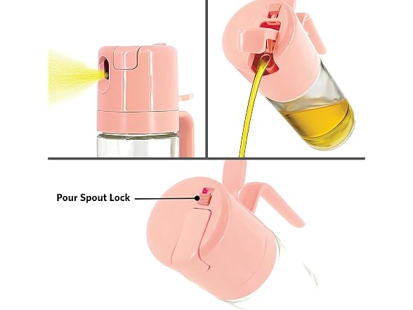 Glad 2 in 1 Oil Dispenser, 18.6oz/550ml 