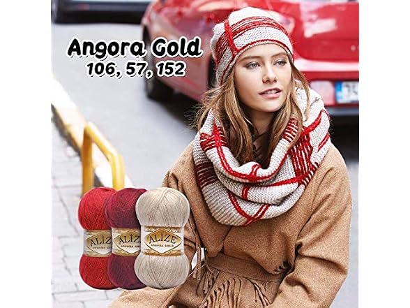 Alize Angora Gold Yarn 20% Wool 80% Acrylic