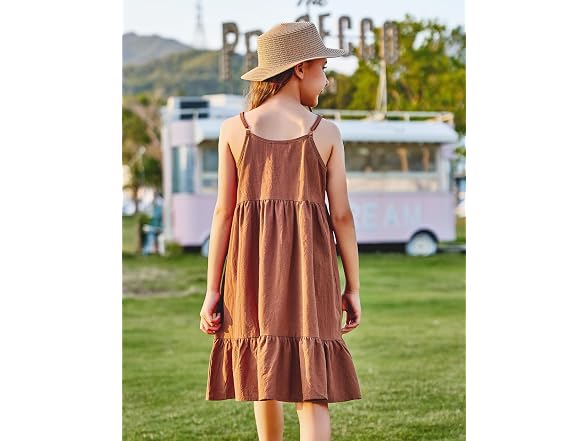 Arshiner Girls (4-5T) Kids Summer Spaghetti Dress