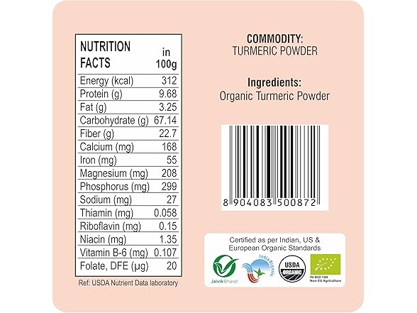 24 Mantra Organic Turmeric Powder 3.5 Oz