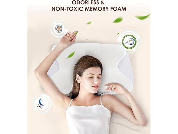 FAIORD Cooling Memory Foam Neck Pillow