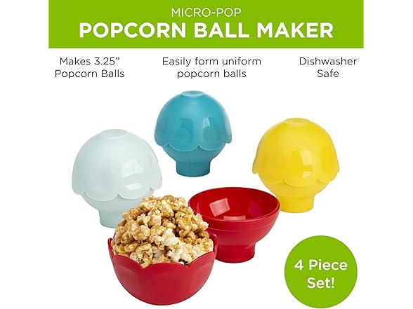 Ecolution Micro-Pop Popcorn Maker 4PcSet