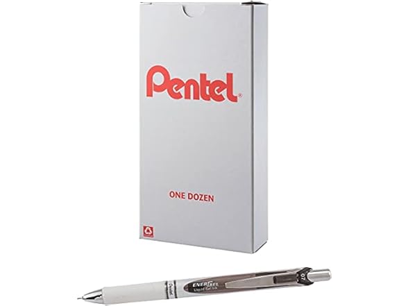 Pentel® EnerGel Pearl Pen, 0.7mm, 12-Pk