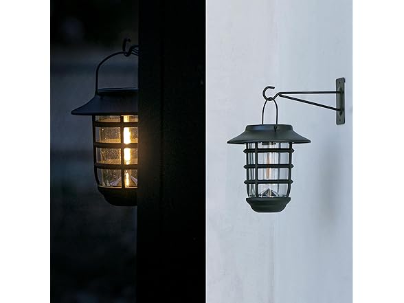 Home Zone Security 2 Packs Solar Wall Hanging Lights