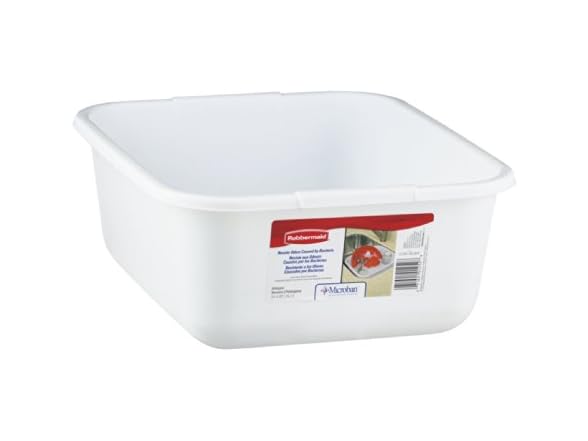 Rubbermaid 2951Arwhtct Microban Dishpan