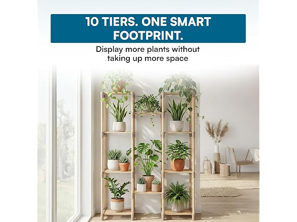 Honey-Can-Do 10-Tier Wood Plant Stand - Gallery 5