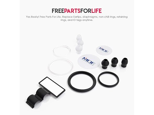 MDF Stethoscope, RoseGold, White Tube