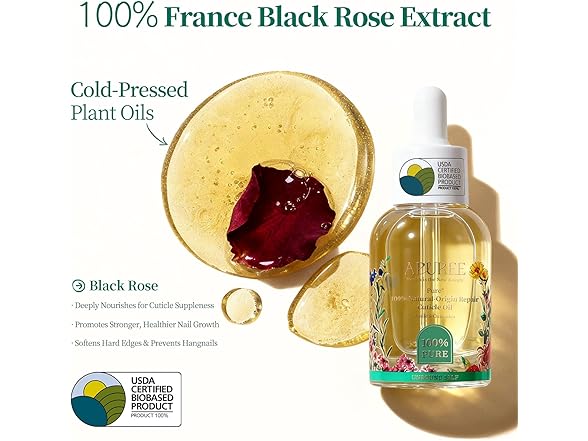APUREE 1oz Bio-Based Cuticle Oil