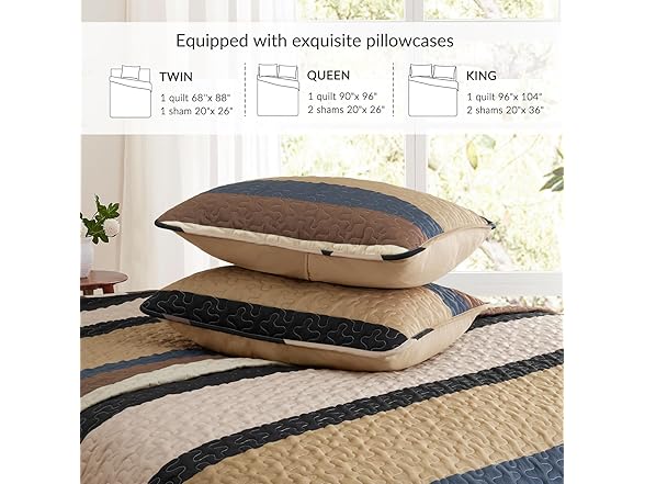 Whale Flotilla King Camel Quilt Set