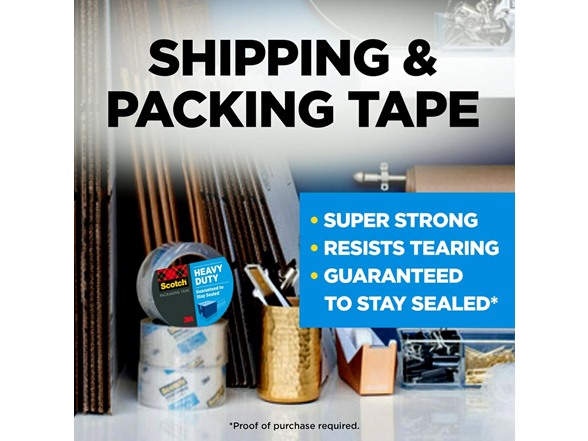 Scotch Heavy Duty Shipping Tape 3PK