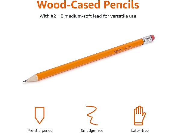 #2 Pencils, Pre-sharpened, HB Lead, Box of 30