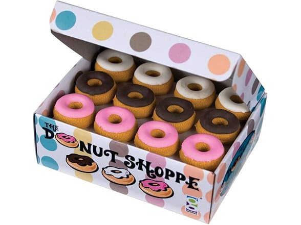 Donut Shoppe Scented Food Erasers (36pc)