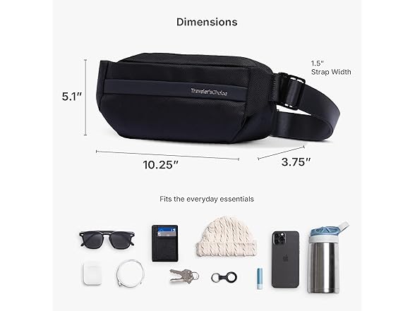 Traveler's Choice Belfast 10" Sling Bag Fanny Pack