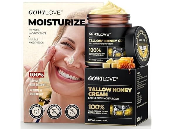 GOWILOVE W0012 Grass Fed Beef Tallow for Skin