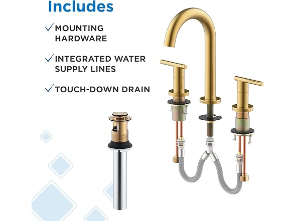 Gerber Parma 3-Hole Widespread Bathroom Sink Faucet