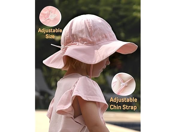 FURTALK Baby Sun Hat White pink 0-6M
