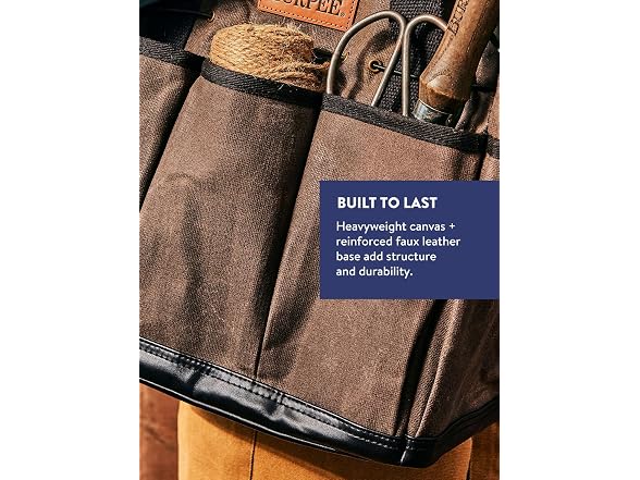 Burpee Waxed Canvas Garden Tool Tote