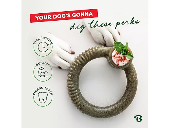Benebone Peppermint Chew Toy Ring
