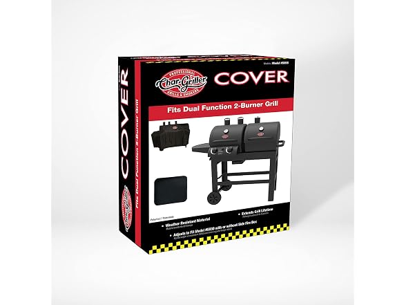 Char-Griller 2 Burner Dual Function Grill Cover