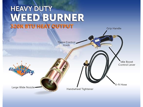Flame King Propane Torch Kit Heavy Duty