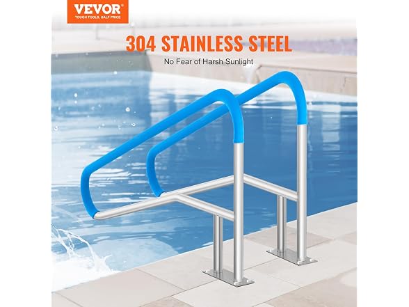 Pool Handrail, 2 PCS 55 x 32 inch
