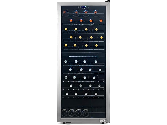 NewAir Freestanding Dual Zone Wine Fridge - 98 Bottle