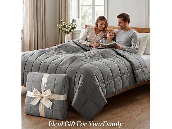 Smart Queen Weighted Blanket for Adults, Twin