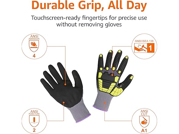 Amazon Basics Amazon Basics Cut Level A1, Abrasion ANS