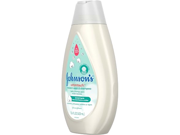 Johnsons CottonTouch Newborn Wash Shampoo 13.6oz