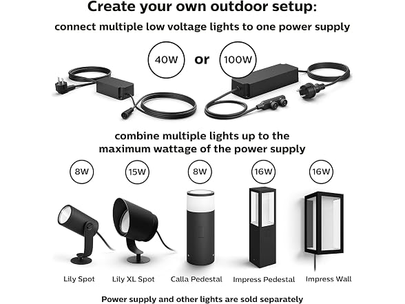 Philips Hue Lily Outdoor Smart LED Spotlight