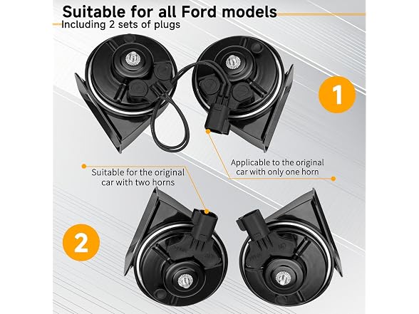 FARBIN Horn Compatible with Ford/GM/Chrysler F-150 