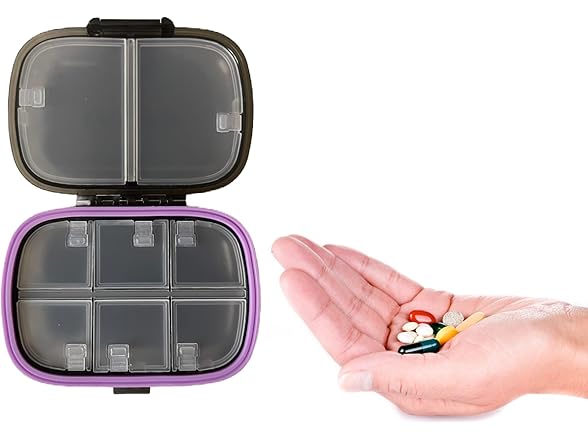 ZeusMax Pill Box 8-Compartment