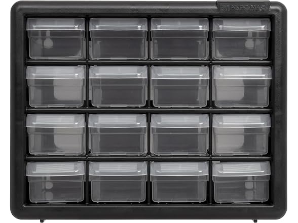 Akro-Mils 16-Drawer Plastic Drawer Storage Cabinet for Gar