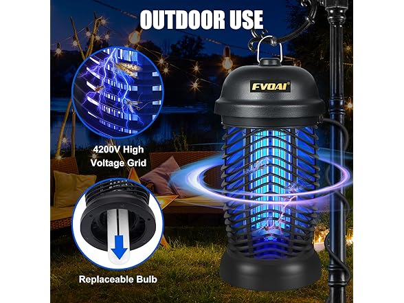 FVOAI Outdoor Bug Zapper