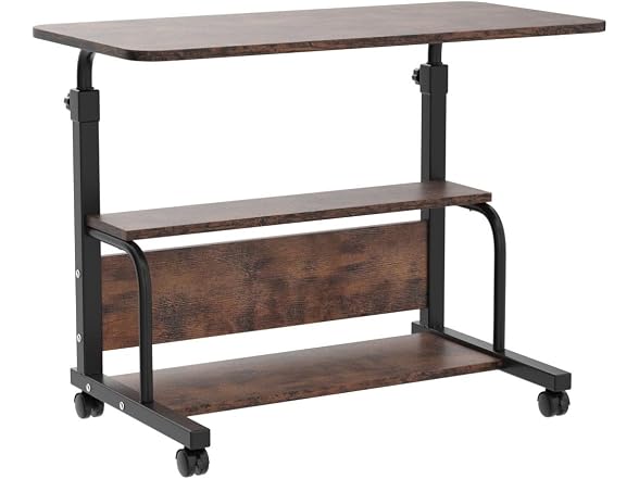 QZMDSM 32in Rolling Desk on Wheels