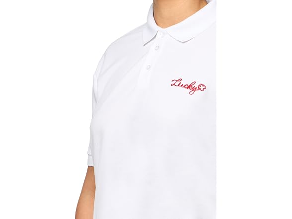 Lucky Brand (L) Short Sleeve Polo TEE