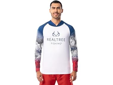 $8.99, Was $24.99, 64% Off! Realtree Men Long Sleeve Patriotic Fishing Hoodie dealfomo